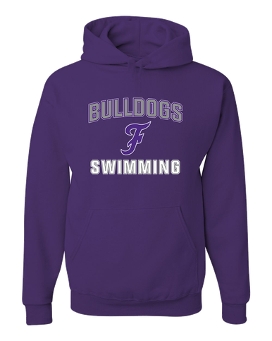 Fayetteville Bulldogs Script F Swimming Men's Premium Hoodie