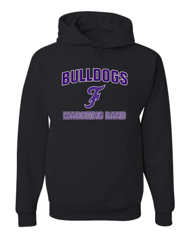 Fayetteville Bulldogs Script F Marching Band Men's Premium Hoodie