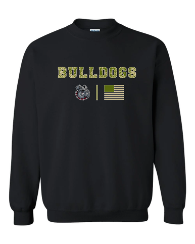 Springdale Bulldogs Camo Flag Men's Sweatshirt