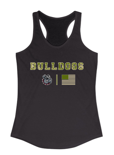 Springdale Bulldogs Camo Flag Women's Tank Top
