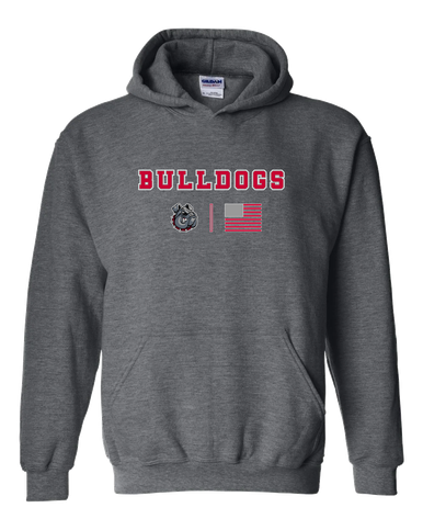 Springdale Bulldogs Team Colors Flag Men's Hoodie