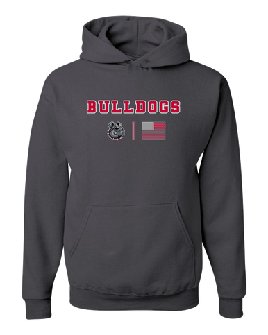 Springdale Bulldogs Team Colors Flag Men's Premium Hoodie