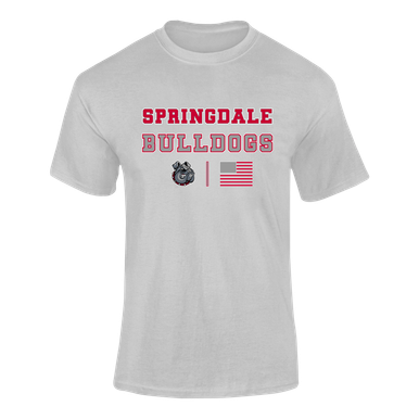 Springdale Bulldogs Spirit Flag Men's SS T-Shirt