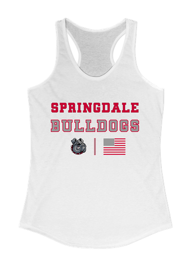 Springdale Bulldogs Spirit Flag Women's Tank Top