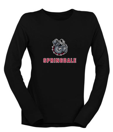 Springdale Bulldogs Mascot #2 Women's LS T-Shirt