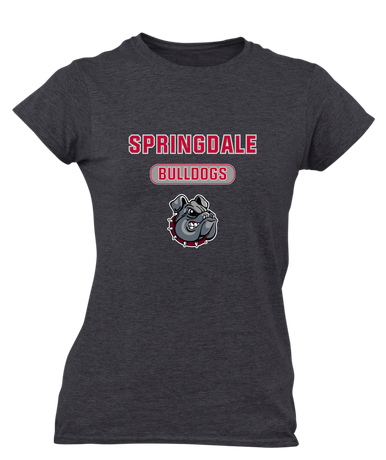 Springdale Bulldogs Mascot #3 Women's SS T-Shirt