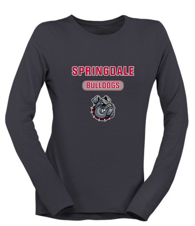 Springdale Bulldogs Mascot #3 Women's Premium LS T-Shirt