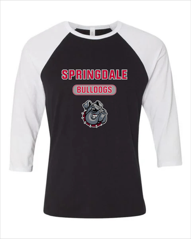 Springdale Bulldogs Mascot #3 Men's Baseball T-Shirt