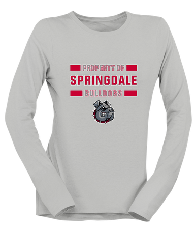 Springdale Bulldogs Property Of Women's Premium LS T-Shirt