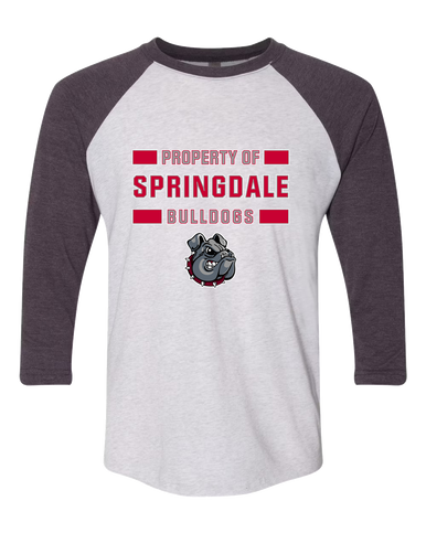 Springdale Bulldogs Property Of Men's Baseball T-Shirt