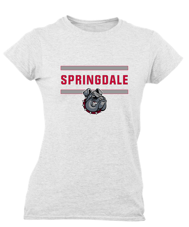 Springdale Bulldogs Mascot #4 Women's SS T-Shirt