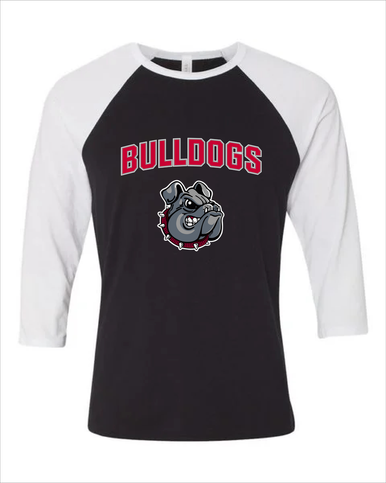 Springdale Bulldogs Mascot #6 Women's Baseball T-Shirt