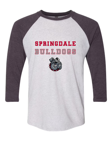 Springdale Bulldogs Spirit Women's Baseball T-Shirt