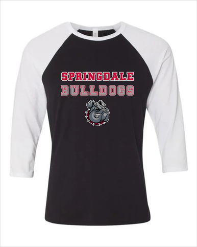 Springdale Bulldogs Spirit Men's Baseball T-Shirt