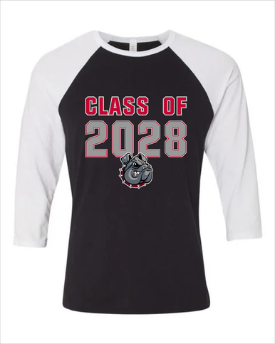 Springdale Bulldogs Class of 2028 Men's Baseball T-Shirt