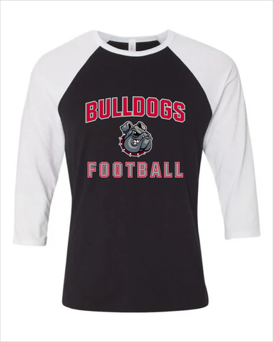 Springdale Bulldogs Football #1 Women's Baseball T-Shirt