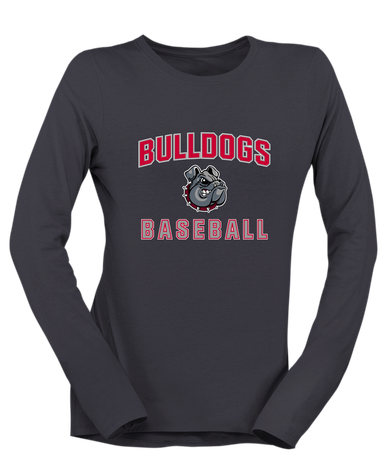 Springdale Bulldogs Baseball #1 Women's LS T-Shirt