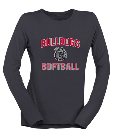 Springdale Bulldogs Softball #1 Women's Premium LS T-Shirt