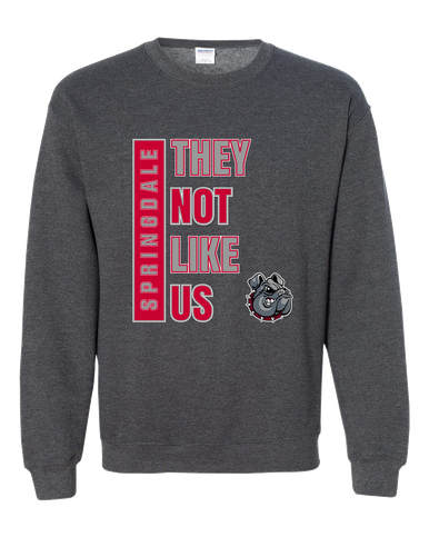 Springdale Bulldogs They Not Like Us #1 Men's Sweatshirt