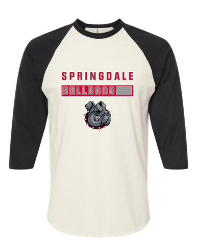Springdale Bulldogs Mascot #7 Men's Baseball T-Shirt