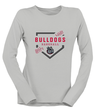 Springdale Bulldogs Baseball #2 Women's Premium LS T-Shirt