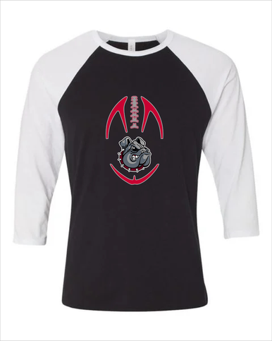 Springdale Bulldogs Football #4 Women's Baseball T-Shirt