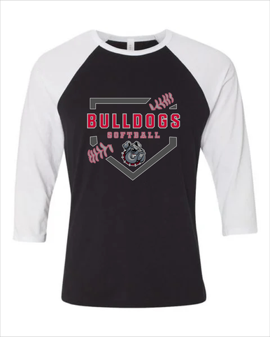 Springdale Bulldogs Softball #2 Women's Baseball T-Shirt