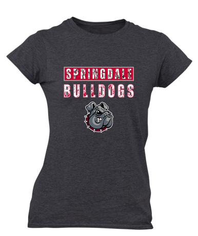 Springdale Bulldogs Mascot #9 Women's SS T-Shirt