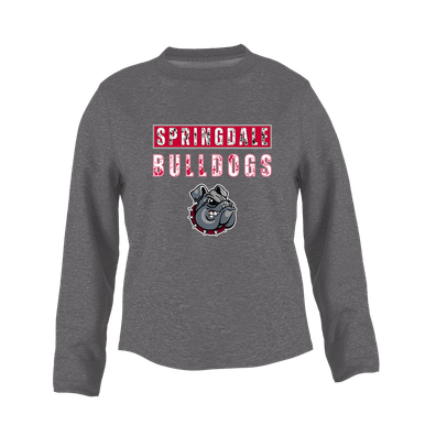 Springdale Bulldogs Mascot #9 Women's Sweatshirt