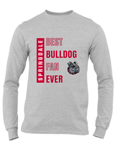 Springdale Bulldogs Best Bulldog Fan Men's Premium LS T-Shirt
