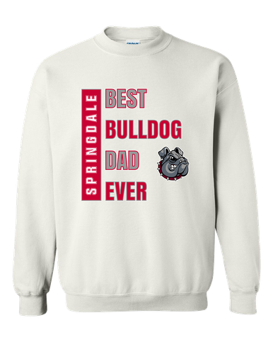 Springdale Bulldogs Best Bulldog Dad Men's Sweatshirt