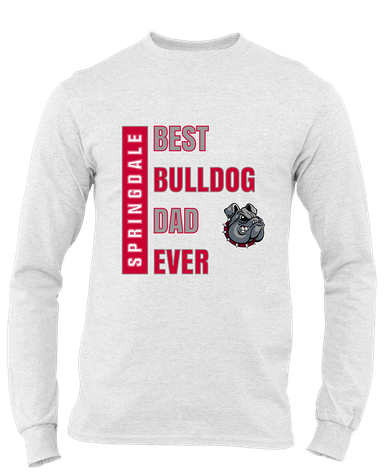 Springdale Bulldogs Best Bulldog Dad Men's Premium LS T-Shirt