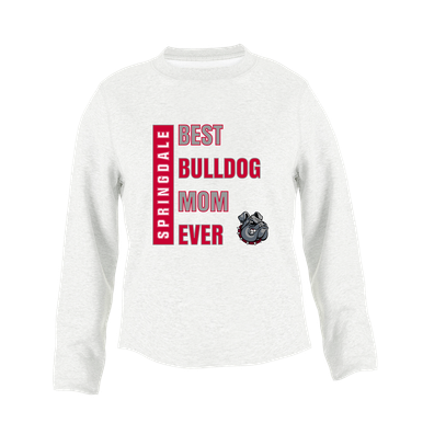 Springdale Bulldogs Best Bulldog Mom Women's Sweatshirt