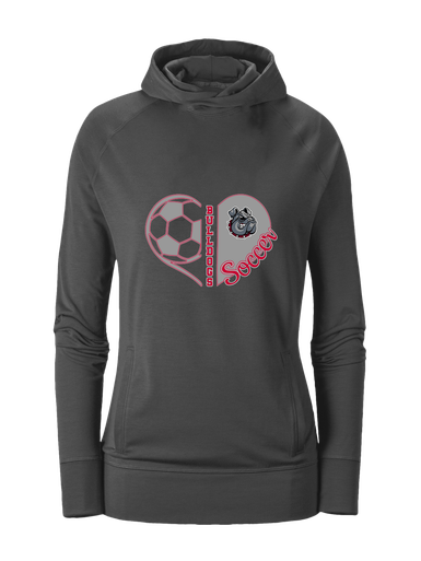 Springdale Bulldogs Heart Soccer Women's Hoodie