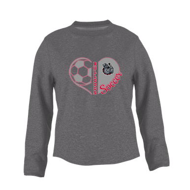 Springdale Bulldogs Heart Soccer Women's Sweatshirt