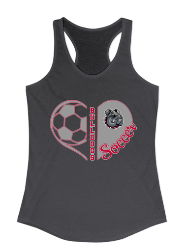 Springdale Bulldogs Heart Soccer Women's Tank Top