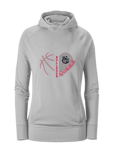 Springdale Bulldogs Heart Basketball Women's Hoodie