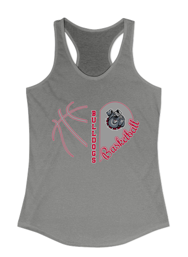 Springdale Bulldogs Heart Basketball Women's Tank Top