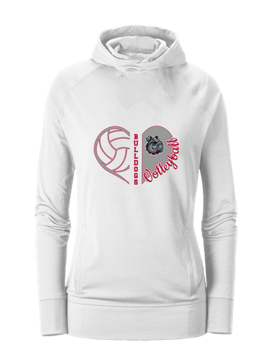 Springdale Bulldogs Heart Volleyball Women's Hoodie