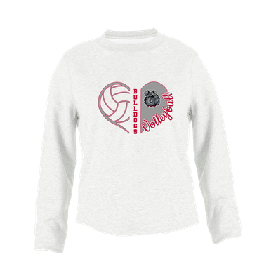 Springdale Bulldogs Heart Volleyball Women's Sweatshirt