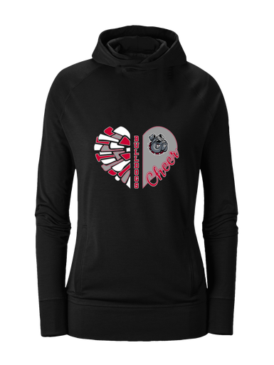 Springdale Bulldogs Heart Cheer Women's Hoodie