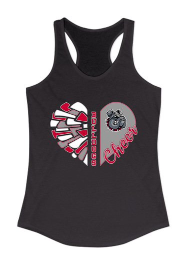 Springdale Bulldogs Heart Cheer Women's Tank Top