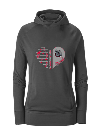 Springdale Bulldogs Heart Band Women's Hoodie