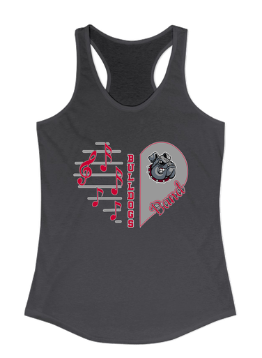Springdale Bulldogs Heart Band Women's Tank Top