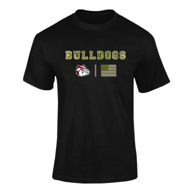 Oak Hills Bulldogs Camo Flag Men's Premium SS T-Shirt