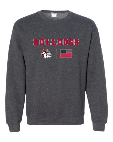 Oak Hills Bulldogs Team Colors Flag Men's Sweatshirt