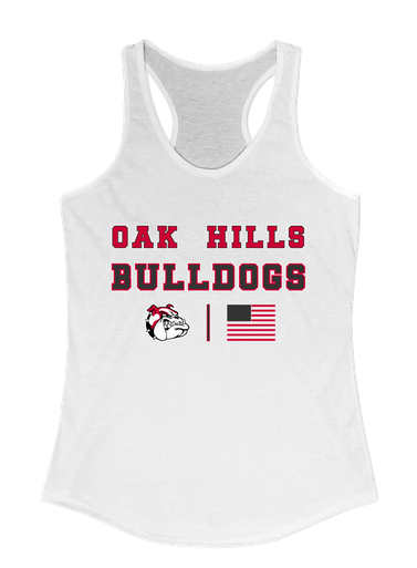 Oak Hills Bulldogs Spirit Flag Women's Tank Top