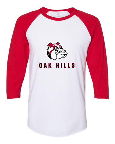 Oak Hills Bulldogs Mascot #2 Men's Baseball T-Shirt