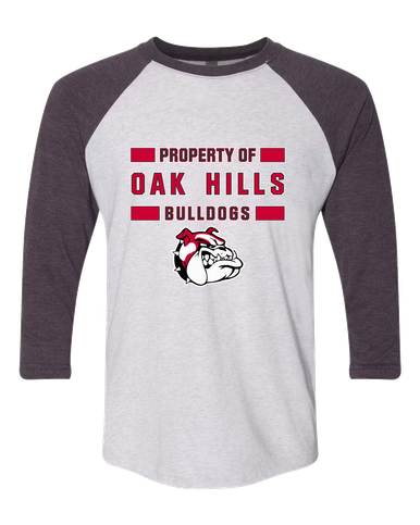Oak Hills Bulldogs Property Of Men's Baseball T-Shirt