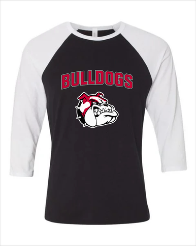 Oak Hills Bulldogs Mascot #6 Women's Baseball T-Shirt
